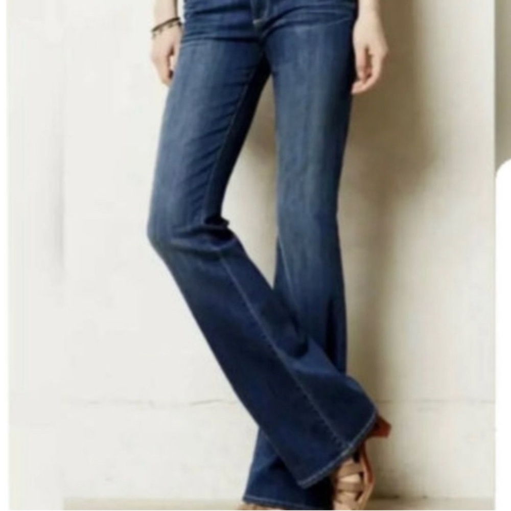 PAIGE Women's Hollywood Hills Boot Cut Jeans - Dark Blue